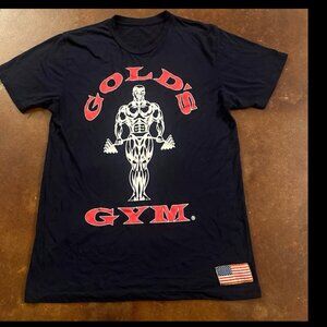 Gold Gym American Flag Tee